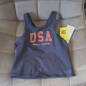 USA Athletic Academy Navy Tank Top